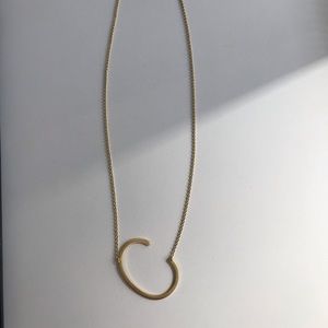 Anthropologie Monogram “C” necklace